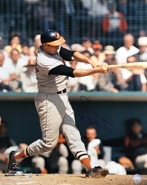 Brooks Robinson Orioles HOFer Signed 16x20 Action Photo MLB Certified 
