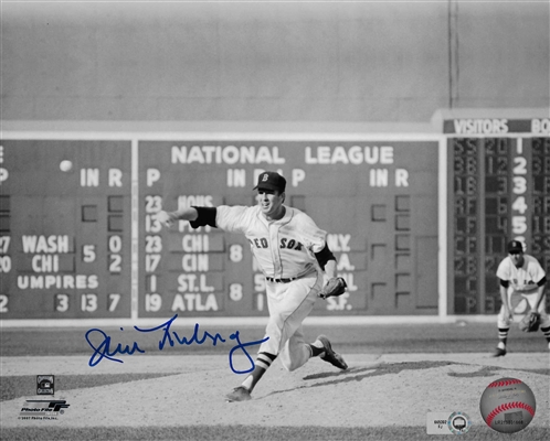 Jim Lonborg Boston Red Sox Signed 8x10 Vintage Photo MLB Authenticated