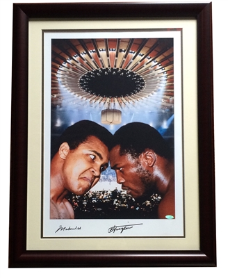 Muhammad Ali & Joe Frazier Signed Kalinsky lithograph, Steiner COA