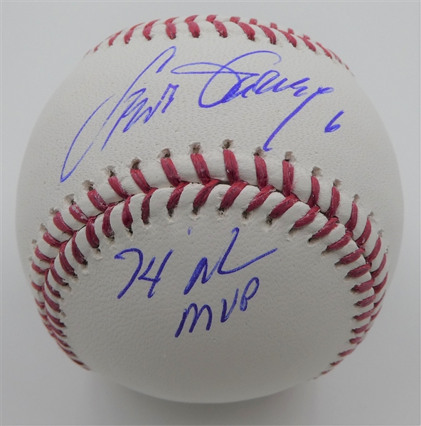 Steve Garvey Dodgers Autographed OML Baseball w/ Inscription "74 NL MVP" MLB Authenticated