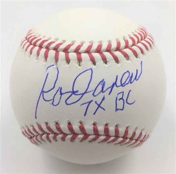 Rod Carew Twins Angels Signed OML MLB Baseball w/ "7 X BC" Inscription MLB Authenticated