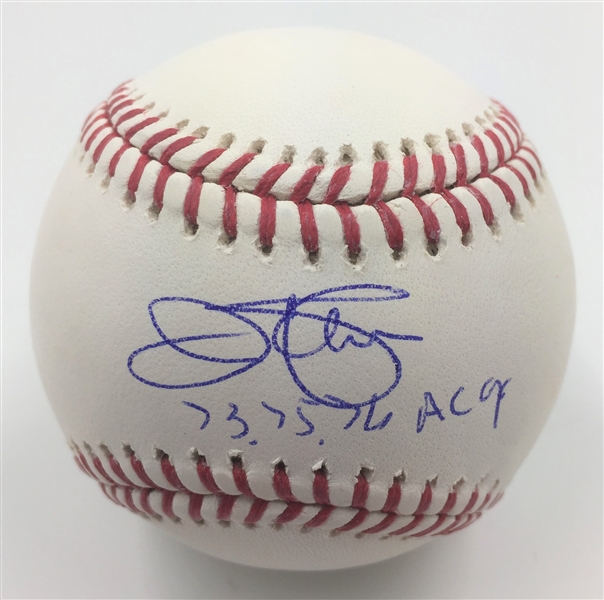 Jim Palmer Orioles Autographed OML Baseball with "73, 75, 76 AL CY" Inscription MLB Authenticated