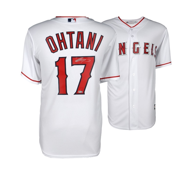 LA Angels Rookie of the Year Shohei Ohtani Autographed Jersey MLB Authenticated