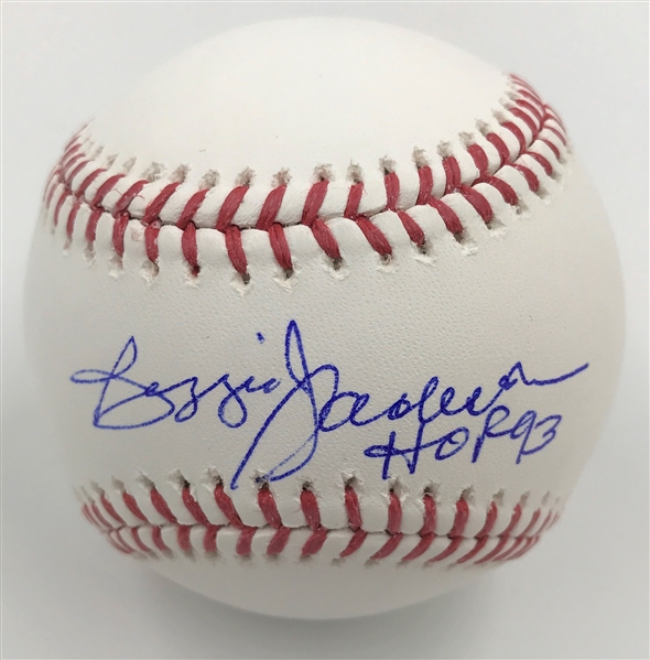 Yankees Reggie Jackson "Inscribed HOF 93" Autographed Official MLB Baseball MLB Authenticated