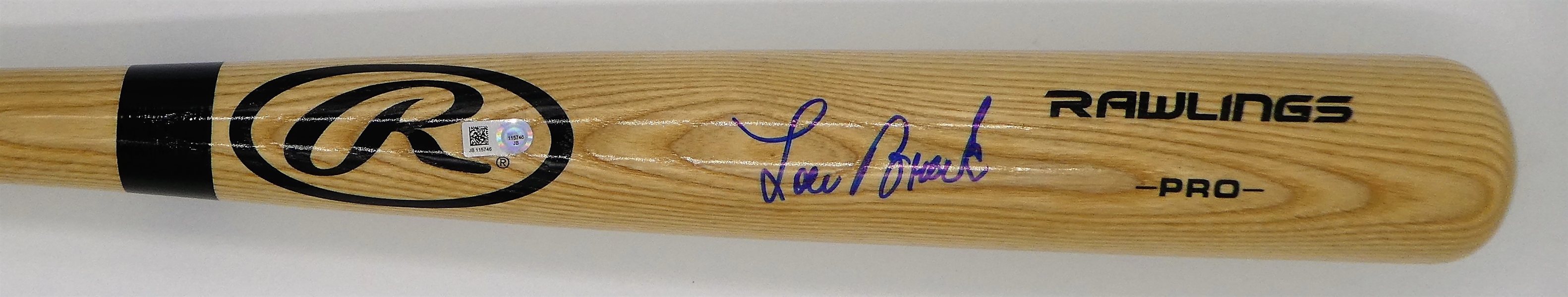 Lou Brock Autographed Rawlings Bat HOF 1985 MLB Authenticity