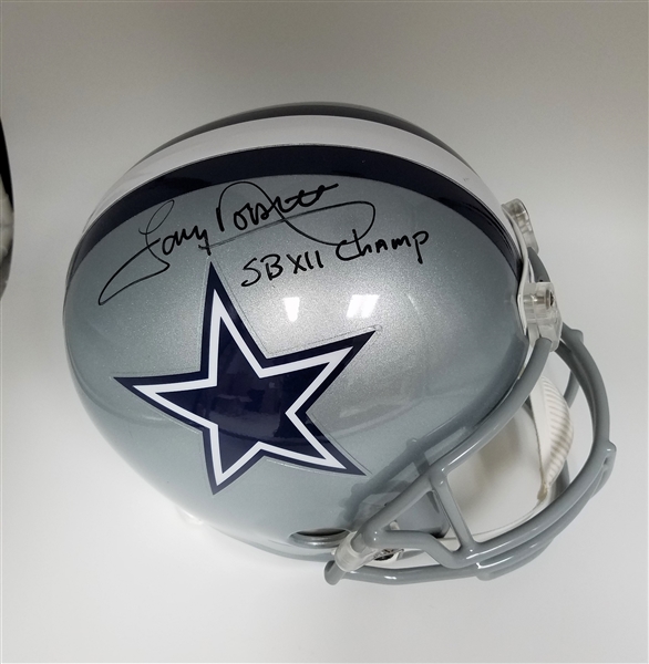 Tony Dorsett Autographed Superbowl Champs XII" Autographed Cowboys FULL Helmet