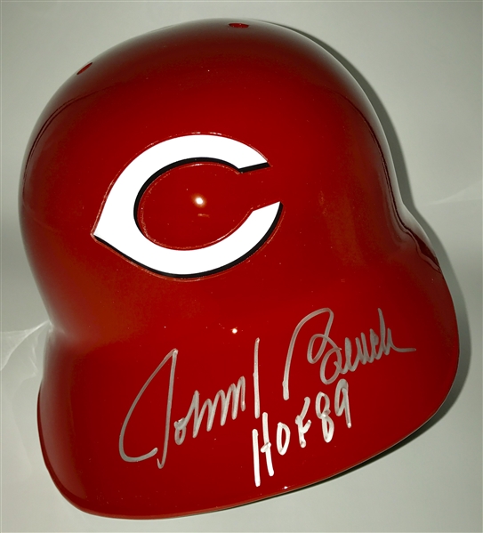 Johnny Bench "HOF 89" Autographed Full-Size Reds Batting Helmet MLB Authenticated