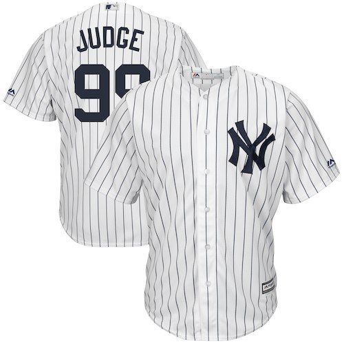  Aaron Judge New York Yankees White Cool Base Player L Jersey No Reserve