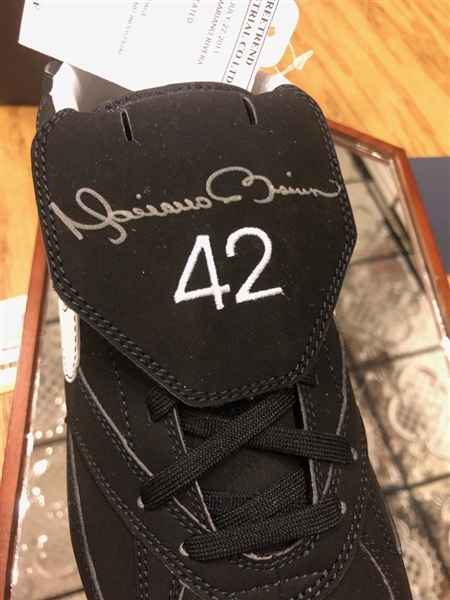Mariano Rivera 1st Unanimous HOF Autographed Yankees Nike Baseball