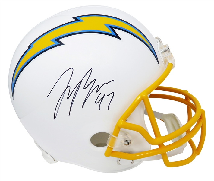 Joey Bosa Signed Los Angeles Chargers Riddell Full Size Replica Helmet