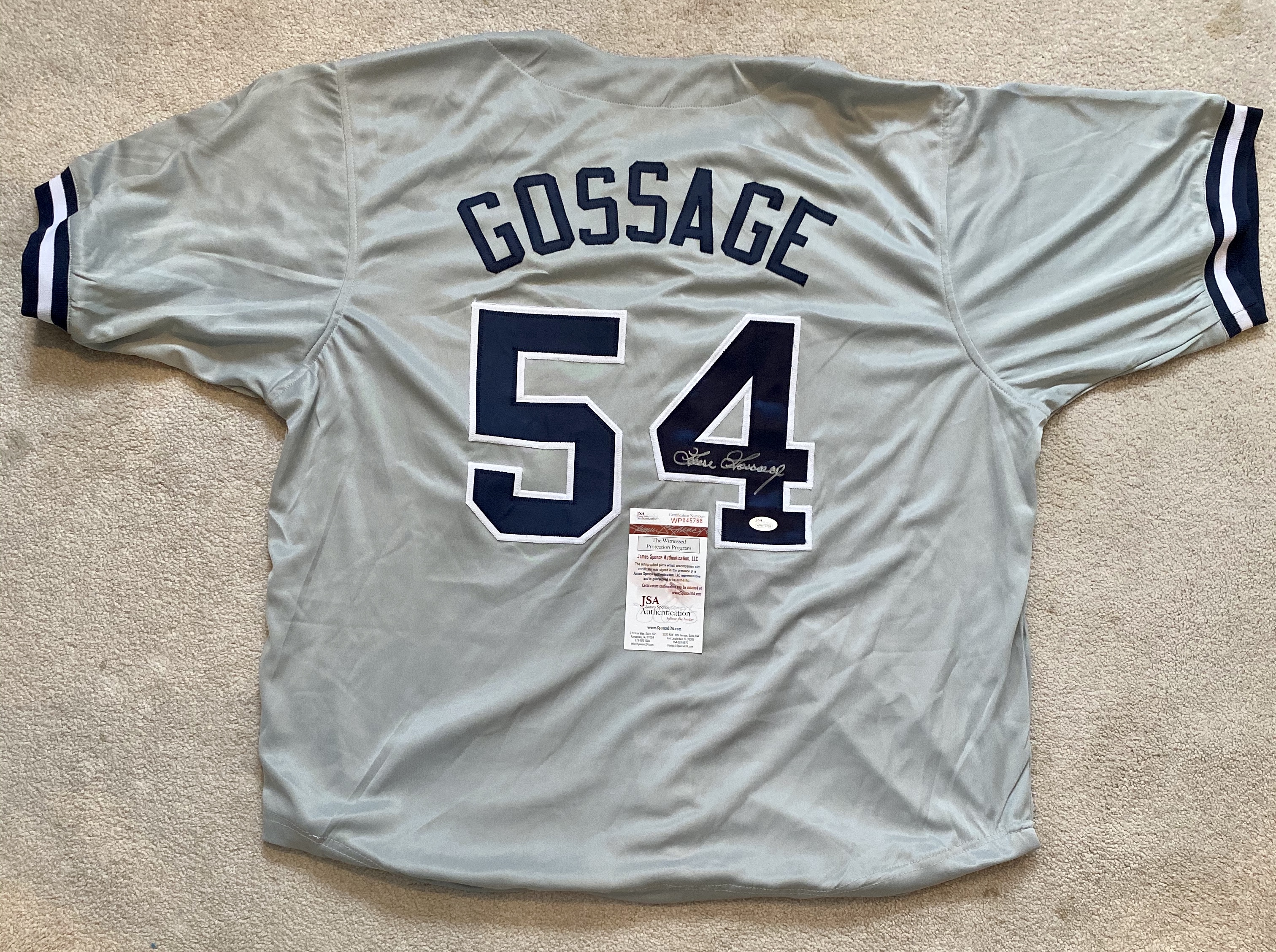 Lot Detail - New York Yankees Goose Gossage Signed Away Jersey