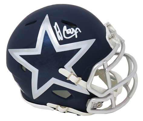 Amari Cooper Signed Dallas Cowboys AMP Alternate Series Riddell Speed Mini Helmet
