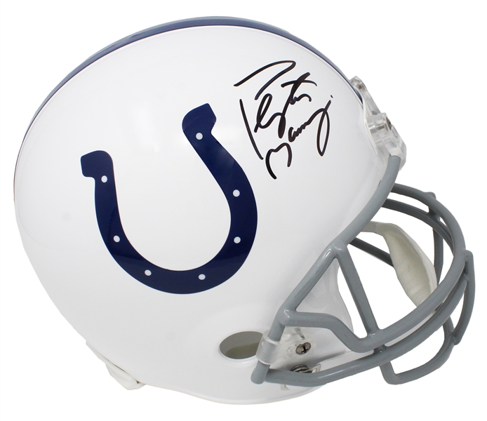 Peyton Manning Signed Indianapolis Colts Riddell Full-Size Replica Helmet