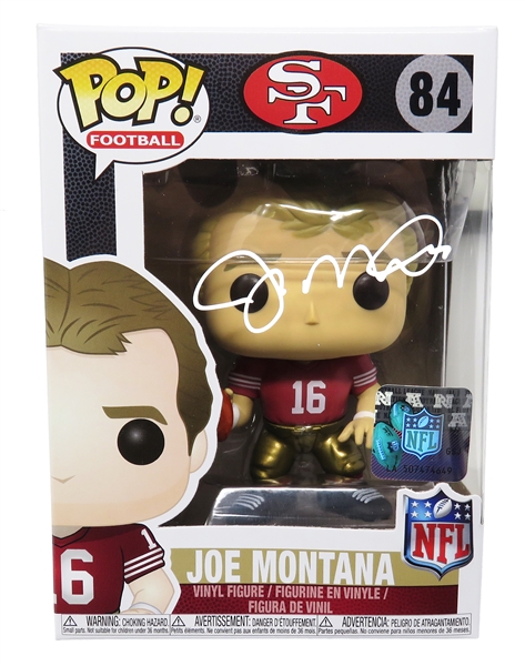 Joe Montana Signed San Francisco 49ers NFL Legends Funko Pop Doll #84
