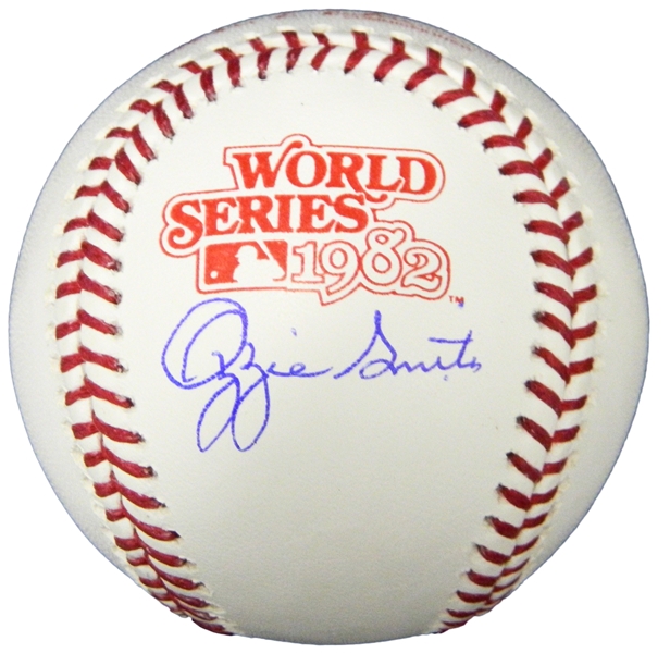 Ozzie Smith Signed Rawlings 1982 World Series Baseball