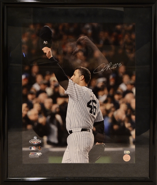 New York Yankees Andy Pettitte Signed Photo Framed