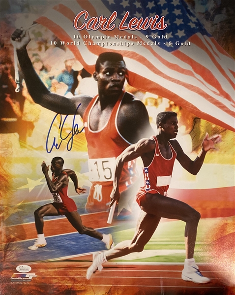 Olympic Star Carl Lewis Signed 16x20 Photo