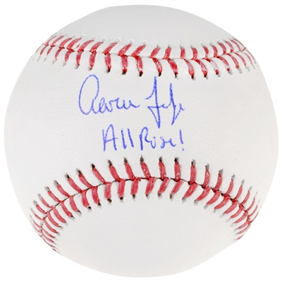 Aaron Judge New York Yankees Autographed Baseball with "All Rise" Inscription