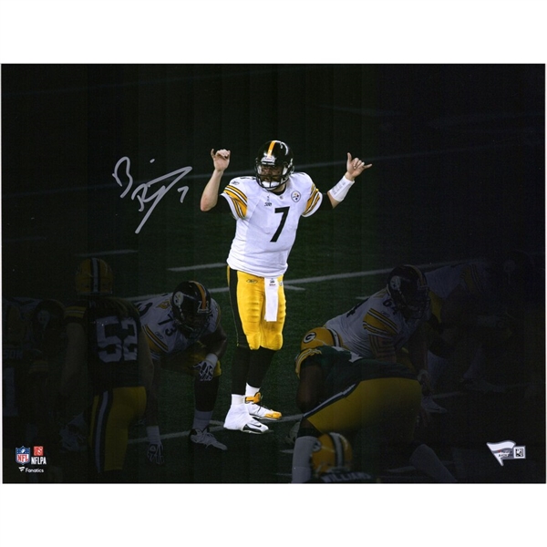 Ben Roethlisberger Pittsburgh Steelers Autographed 11" x 14" Super Bowl XLV Champions Spotlight Photograph
