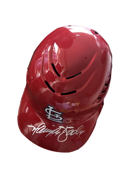 St.Louis Cardinals Harrison Bader Signed Helmet