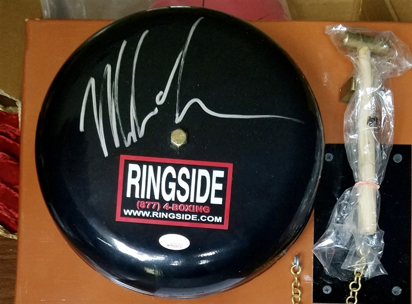 Unique Signed Ringside Bell ( Trip Gong ) By Mike Tyson 