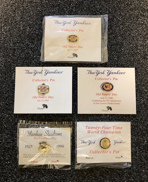 New York Yankees Collection of 5 Special Event Gameday pins