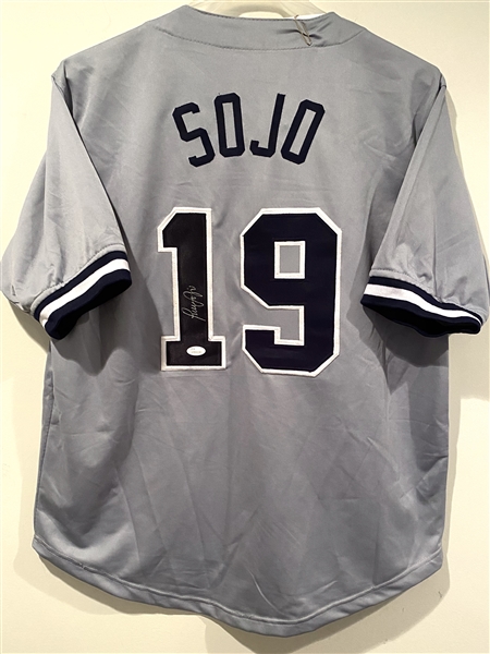 New York Yankees Luis Sojo Signed Grey Jersey