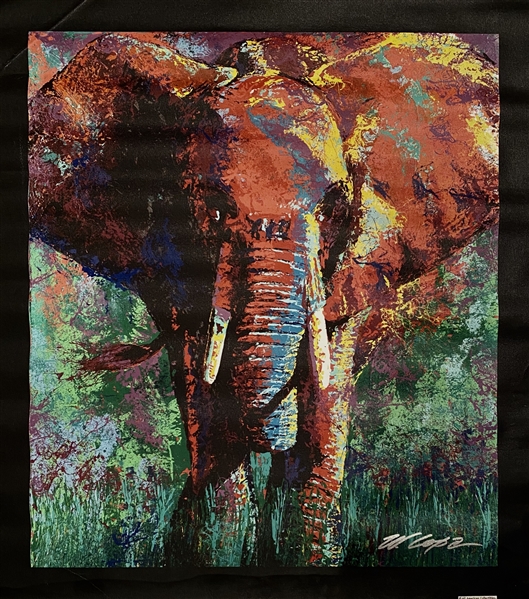 India Elephant Painting On Canvas By Artist Bill Lopa