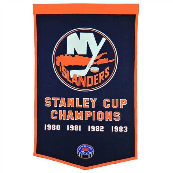 New York Islanders 24" x 38" Wool Dynasty Banner