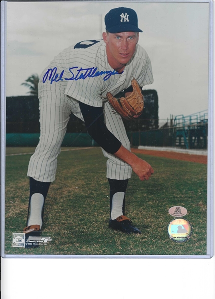 New York Yankees Mel Stottlemyre Signed 8x10 Photo 