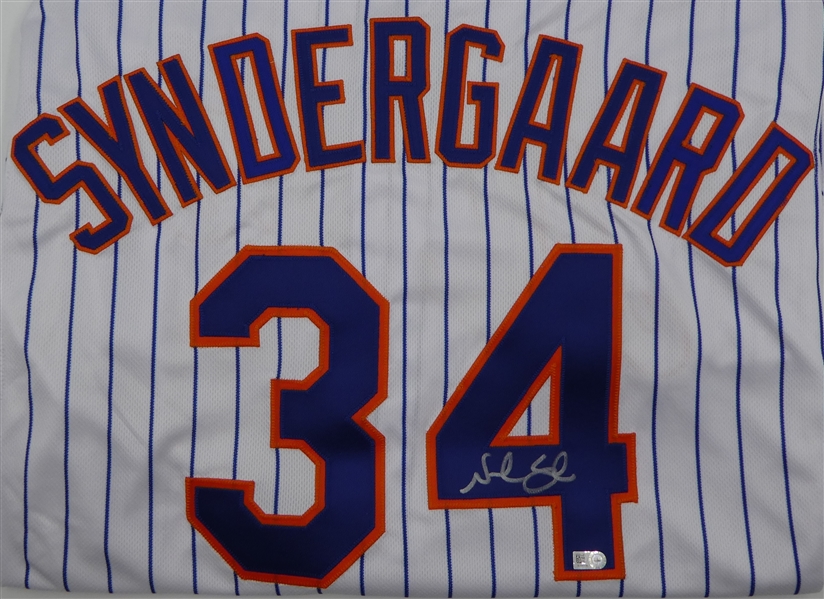 Noah Syndergaard Autographed White New York Mets Jersey