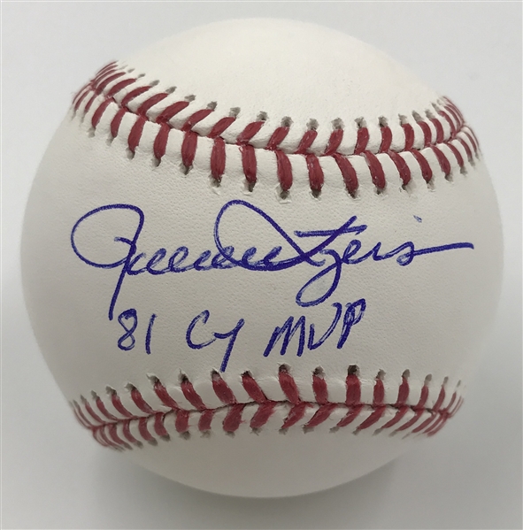 Milwaukee Brewers Rollie Fingers "81 CY/MVP" Autographed Baseball
