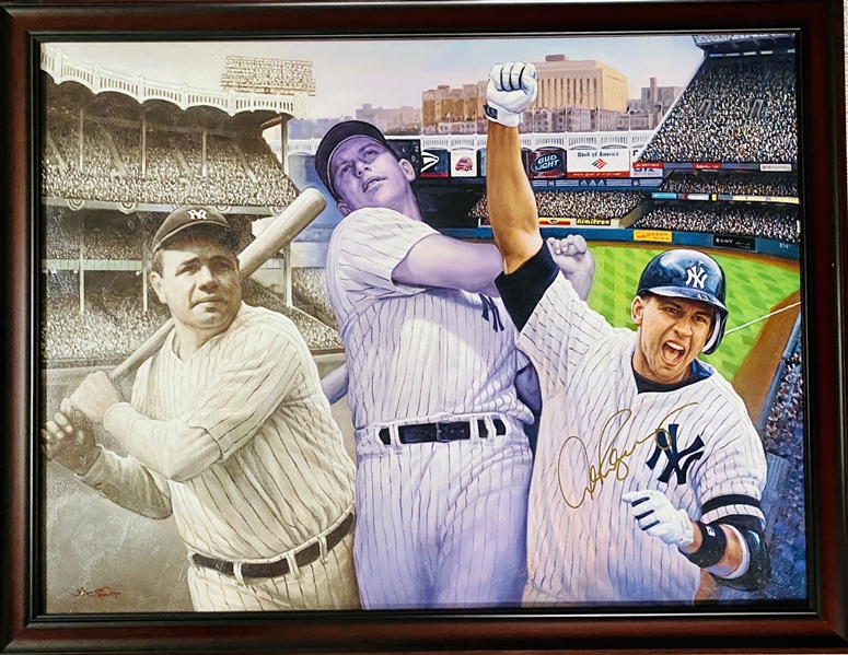 Babe Ruth, Mickey Mantle, Alex Rodriquez Original Art By Doo S. Oh