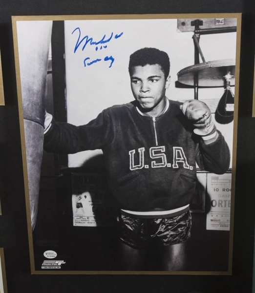 Muhammad Ali RARE framed 1960 Olympic Torch Collage (On-Line Authentics)