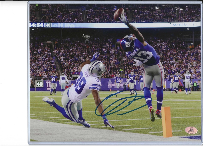 New York Giants Odell Beckham Jr Signed 8x10 "The Catch" Photo