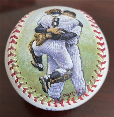 Doo S. Oh Hand Painted "Baseball Perfection" Don Larsen, NY Yankees