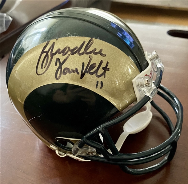 Colorado State Rams Mini Helmet Signed By Bradlee Van Pelt