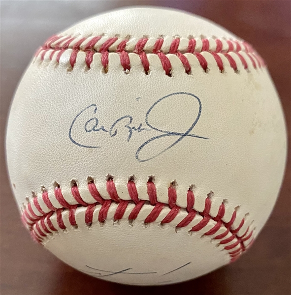 Baltimore Orioles Cal Ripken Jr. Signed Baseball ( Also Signed By One Unknown Player)