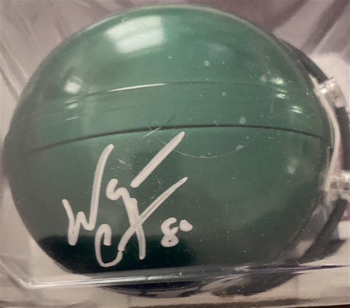 New York Jets Wayne Chrebet Signed Mini Helmet