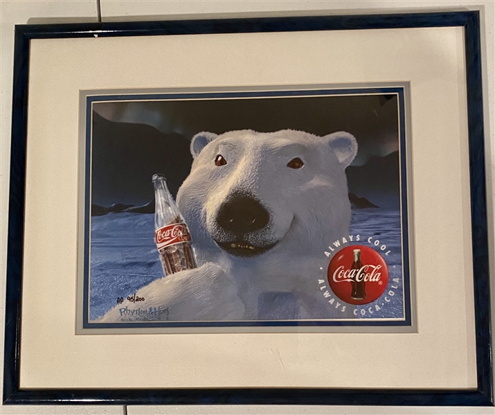 Coca-Cola Polar Bear Artist Proof #95/200 Framed