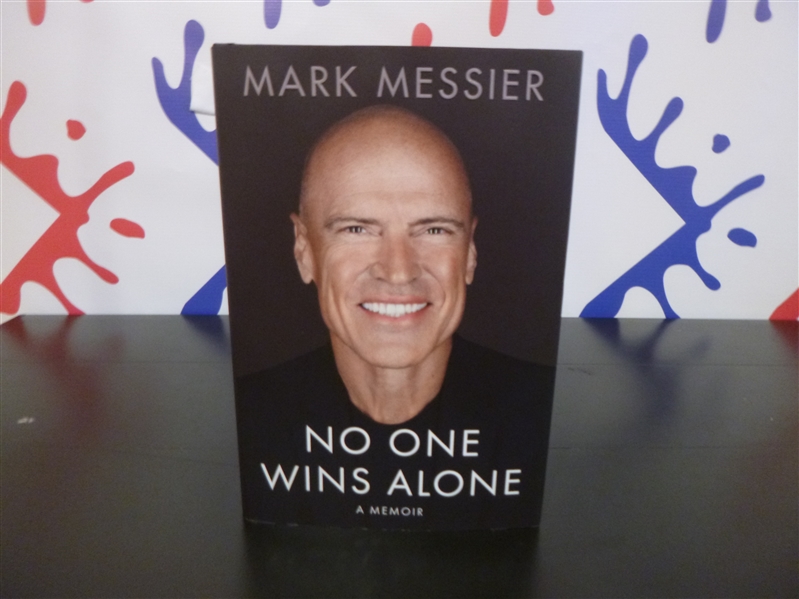 New York Rangers Mark Messier Signed Book (No One Wins Alone)