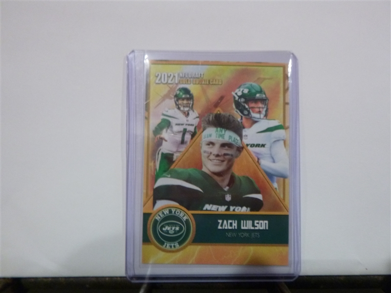 New York Jets Quarterback 2021 Rookie Gems Zach Wilson Card 