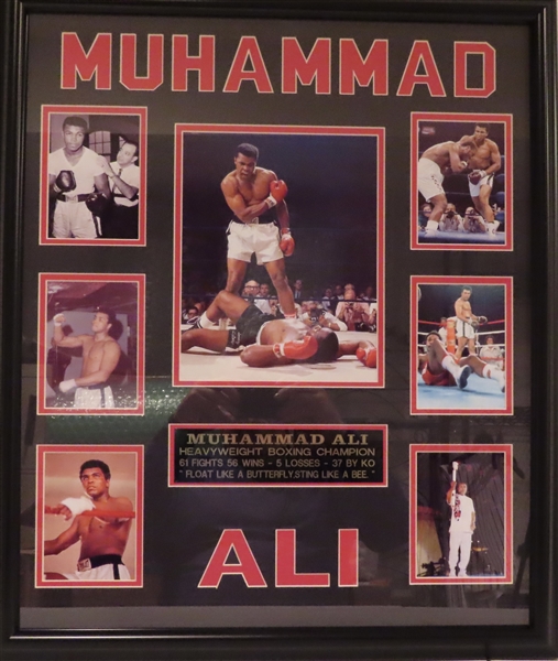 Boxing Great Muhammad Ali Unsigned Framed Collage 