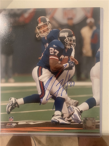 New York Giants Rodney Hampton Signed 8x10 Photo 