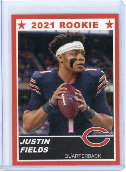 Chicago Bears Justin Fields 2021 Rookie Card