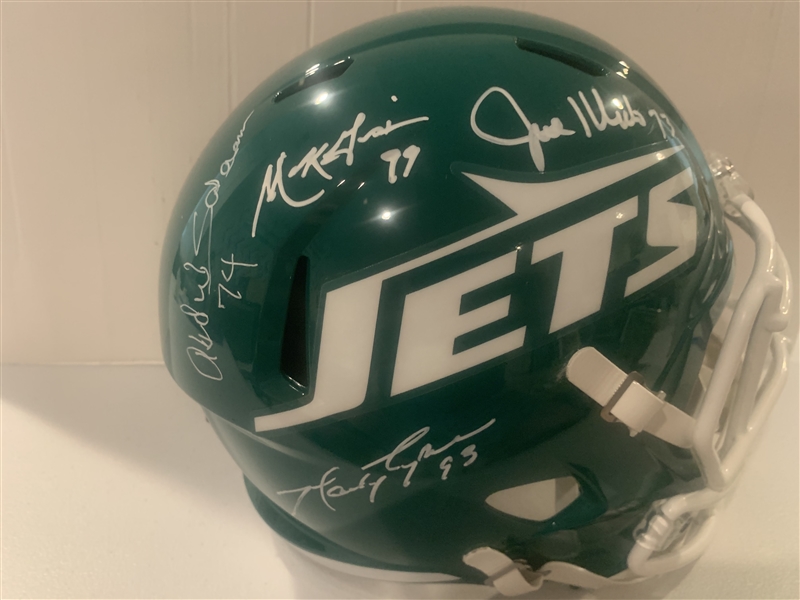 New York Jets Sack Exchange Full Size Replica Helmet (JSA Cert)