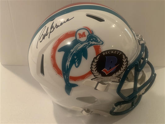 Miami Dolphins Bob Griese Signed Full Size Replica Throwback Helmet