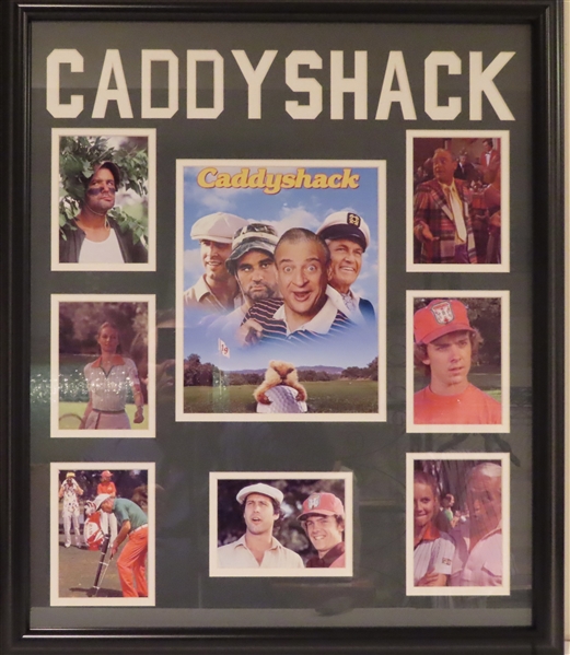 THE MOVIE CADDYSHACK UNSIGNED FRAMED COLLAGE