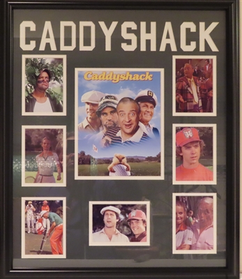 THE MOVIE CADDYSHACK UNSIGNED FRAMED COLLAGE