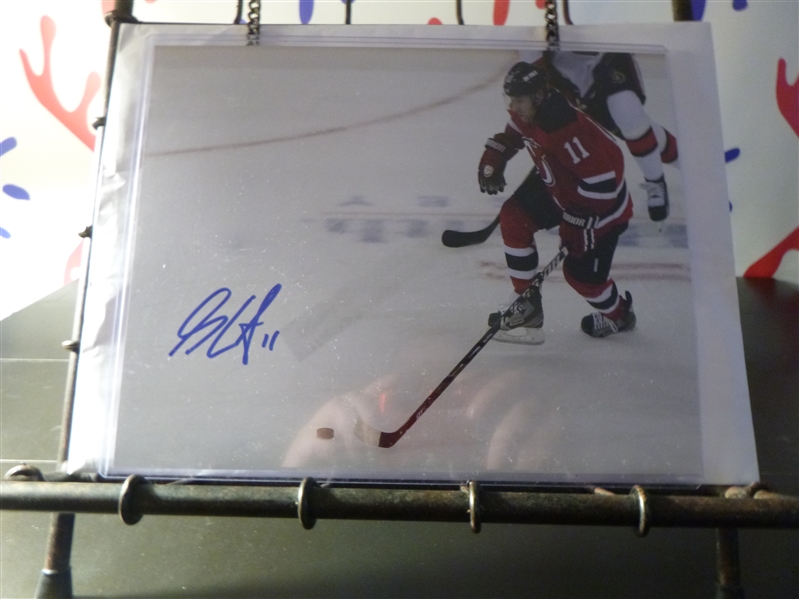 New Jersey Devils Ryan Carter Signed 8x10 Photo - AWM Hologram 